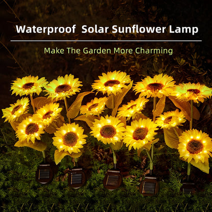 Solar Sunflowers - Enchant Your Evenings with Effortless, Charming Garden Magic