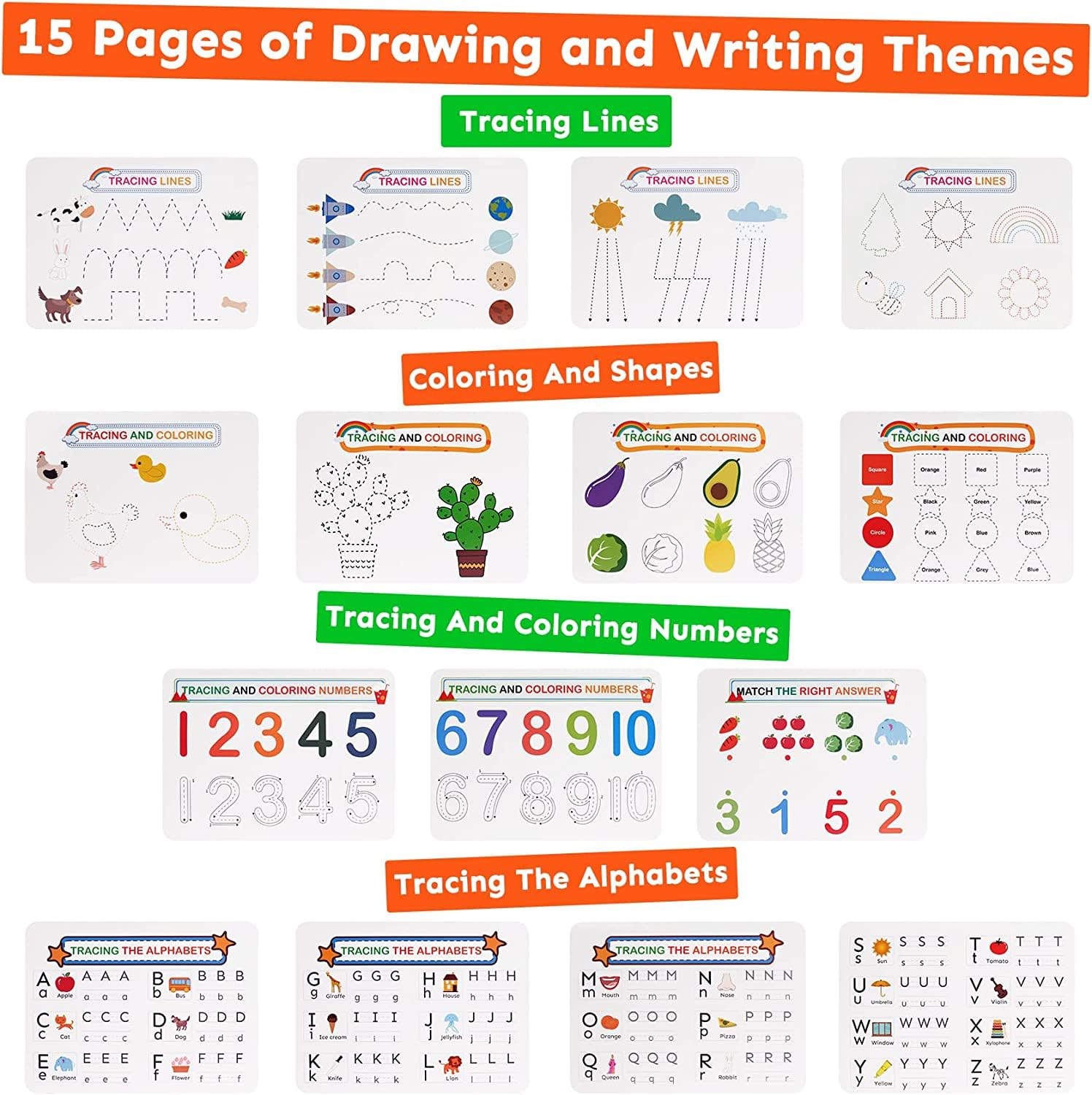 Busy Book - Montessori Learning Book | Learning Folder for Preschoolers with 30 Topics