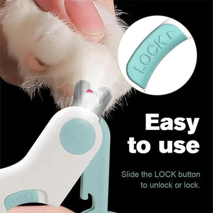 Cat Nail Clipper with LED for Precise Cutting