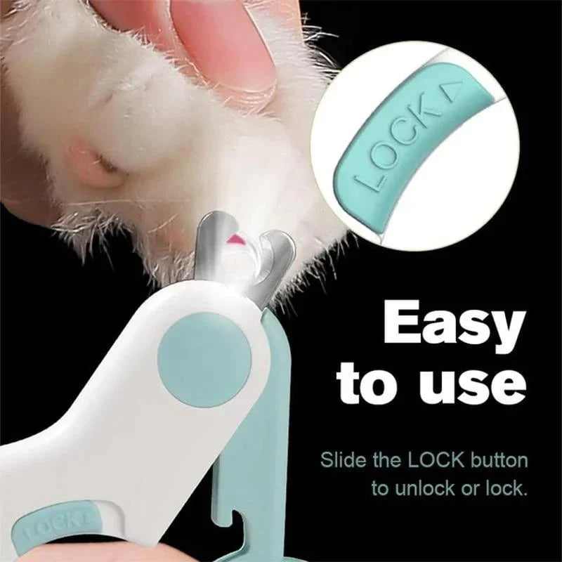 Cat Nail Clipper with LED for Precise Cutting