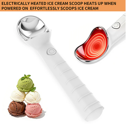 Heated Ice Cream Spoon - Scooping ice cream has never been easier!
