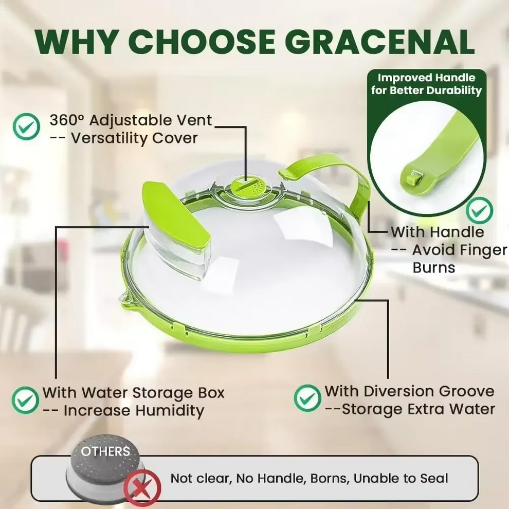 Microwave Cover - Microwave Steamer and Splash Guard