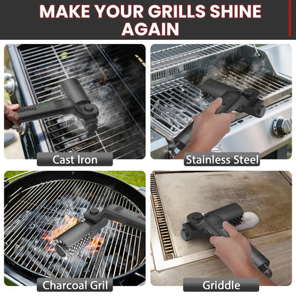 Electric BBQ Grill Brush - The Most Effective Way to Clean Your Grill | Cordless and Rechargeable