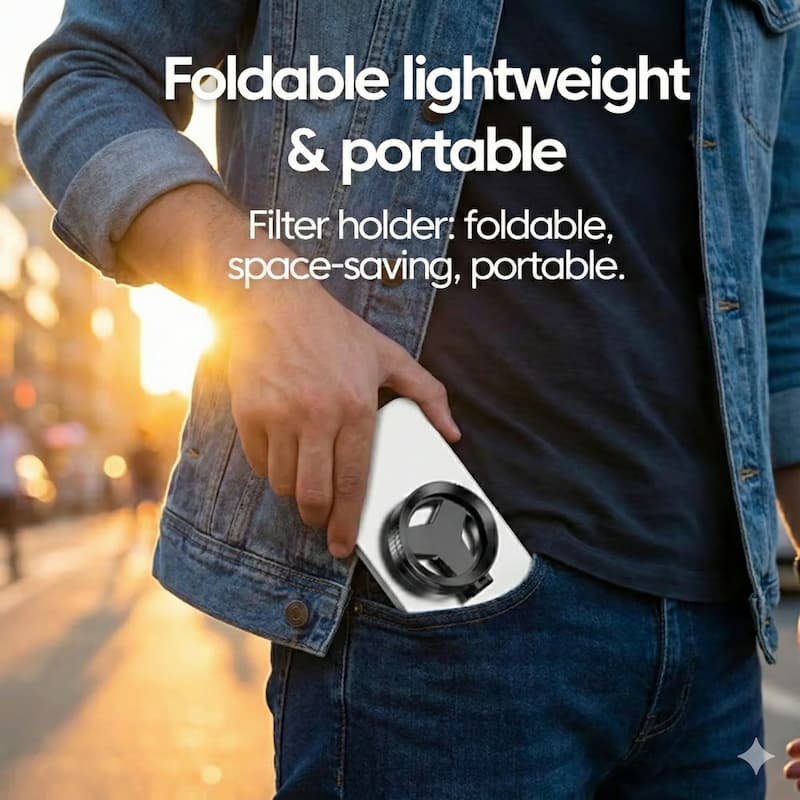 PhoneLens - Magnetic Clip-On Camera Polarizing Filter