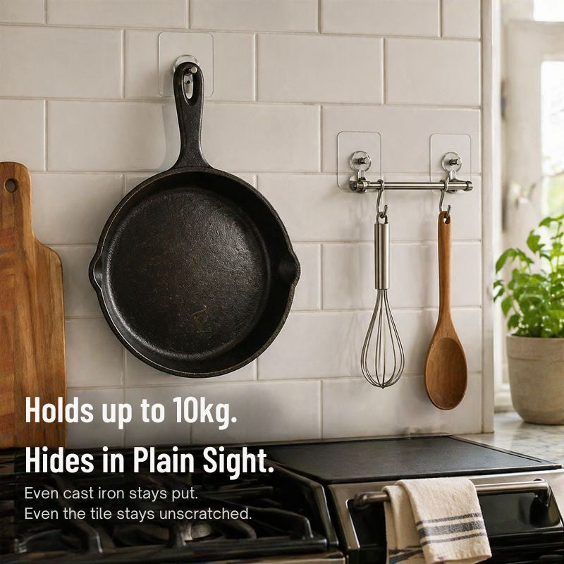 Stick Hooks - Hang heavy items instantly, damage-free attachment, ideal for renters