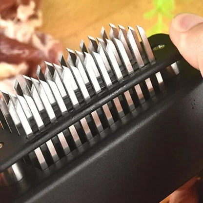 Meat Tenderizer - 48 Blades Made of Stainless Steel - Tenderize in Seconds