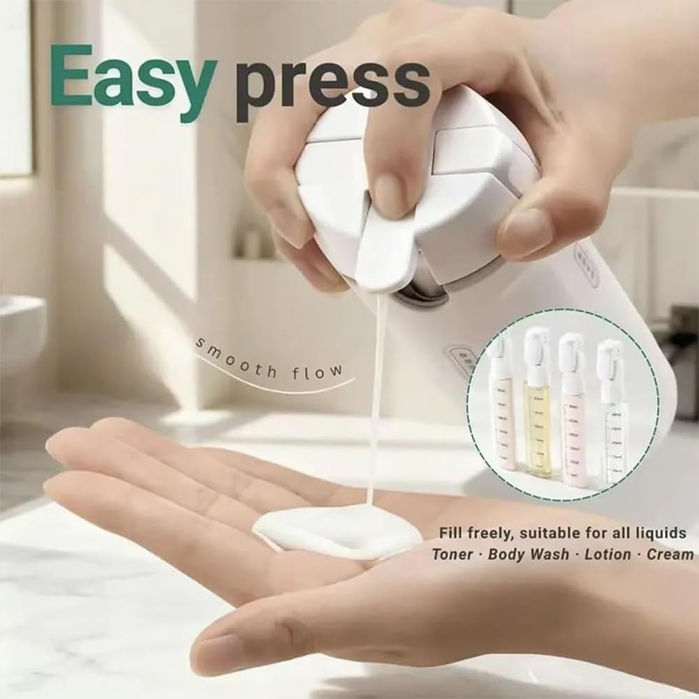 Travel Dispenser Cup - Leakproof 4-in-1 Travel Dispenser