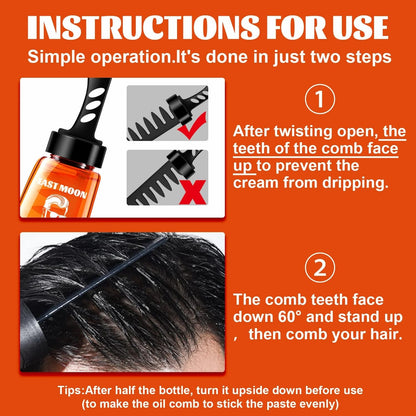 One-Step Hair Styling with this Hair Oil Gel Comb