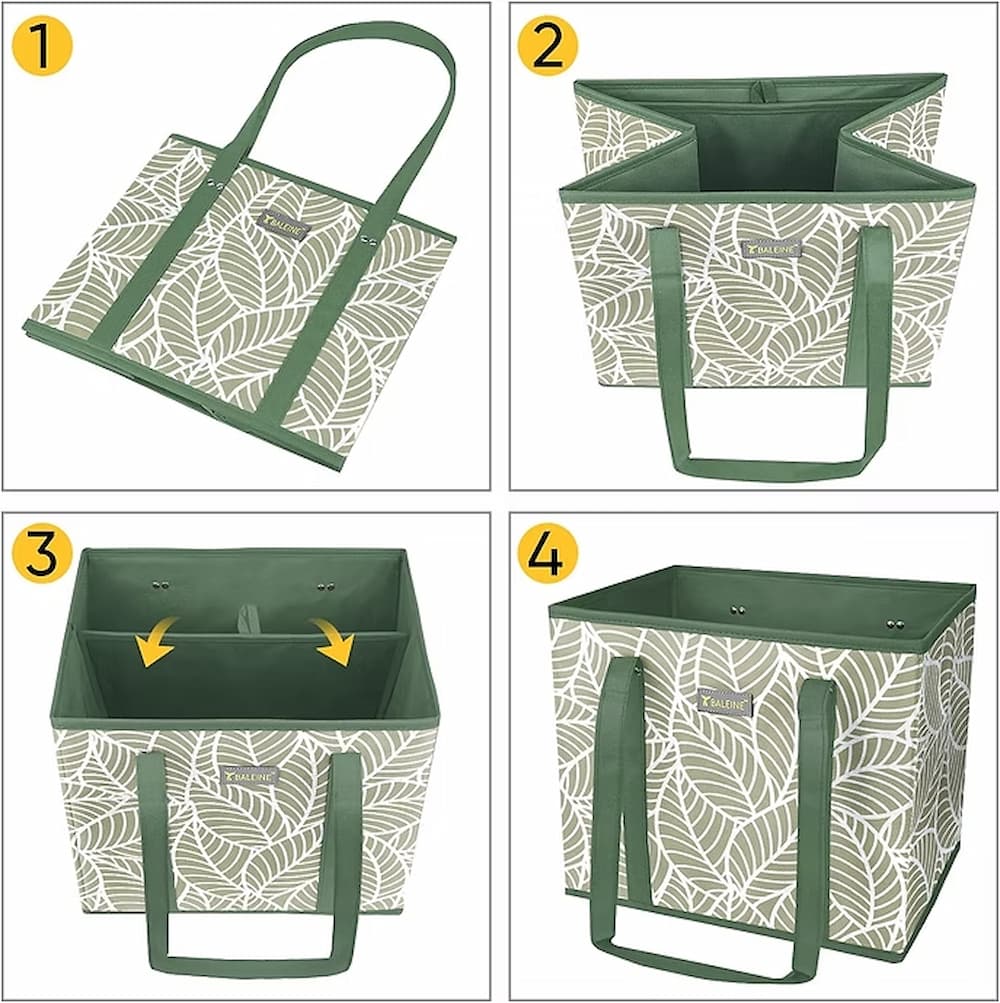 Foldable Tote - Foldable Tote Bag with Reinforced Bottom