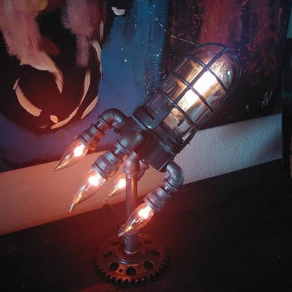 Rocket Lamp - Steampunk Rocket Lamp