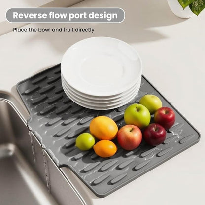 DrainMat - Silicone Drying and Heat Protection Mat — Flexible & BPA-free