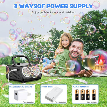 Bubble Blaster - Enchant every garden party with a "Bubble Storm" featuring two discs