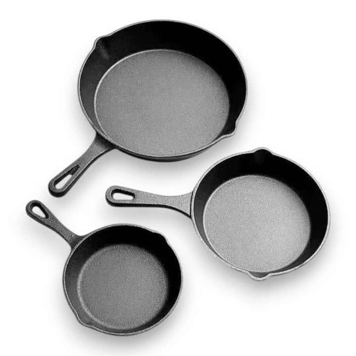 CastIronPans - Cast Iron Pan Set (3-piece set)