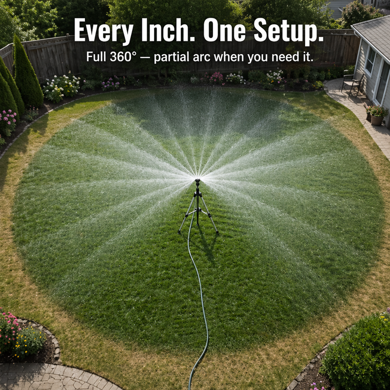 Tripod Sprinkler - Water your lawn and plants with ease!