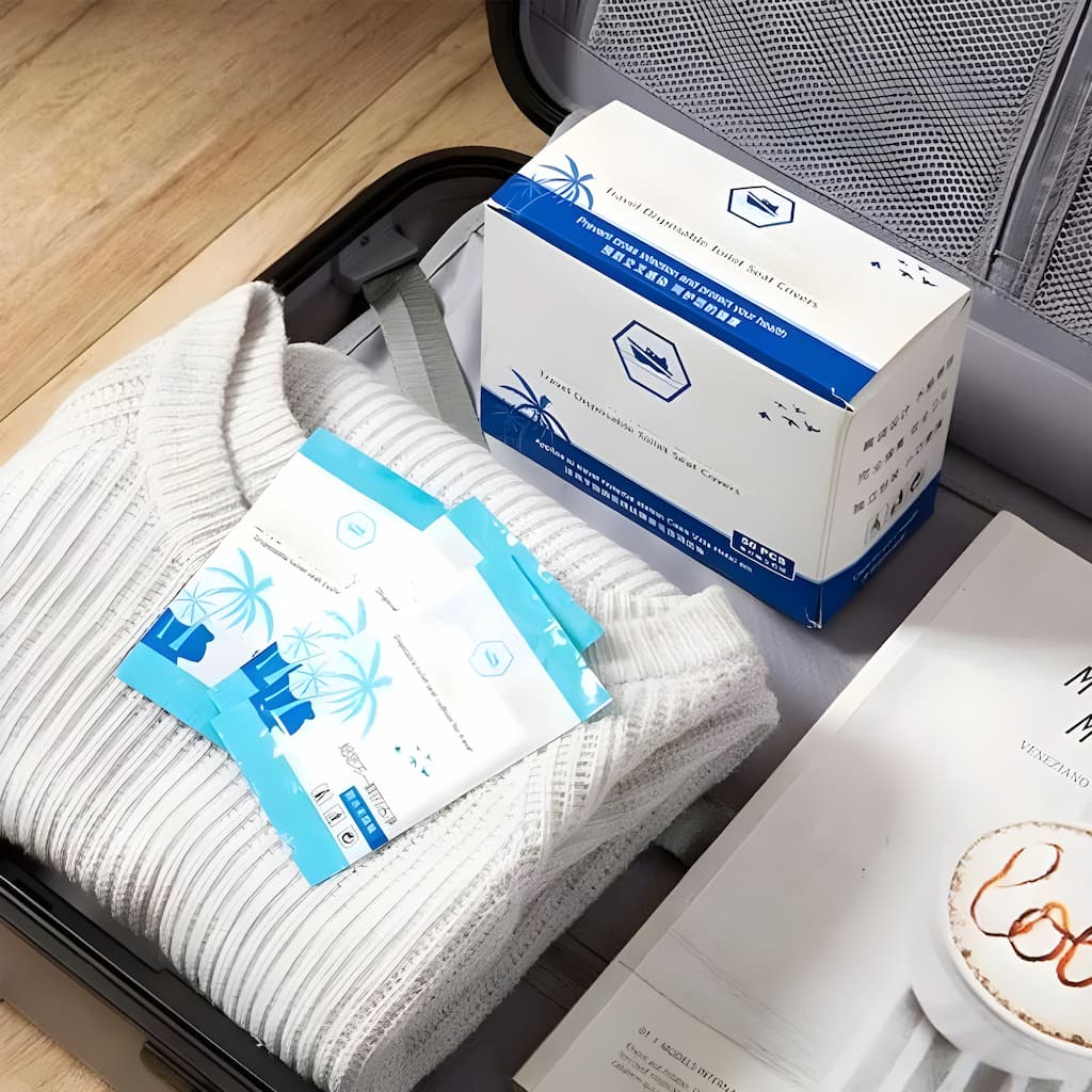 HygeneCover - Personal Toilet Seat Cover for On-the-Go [50 Pieces]