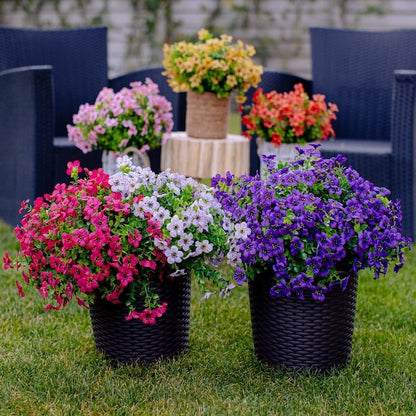 Flower Bush - Realistic, UV-Resistant Decorative Flowers