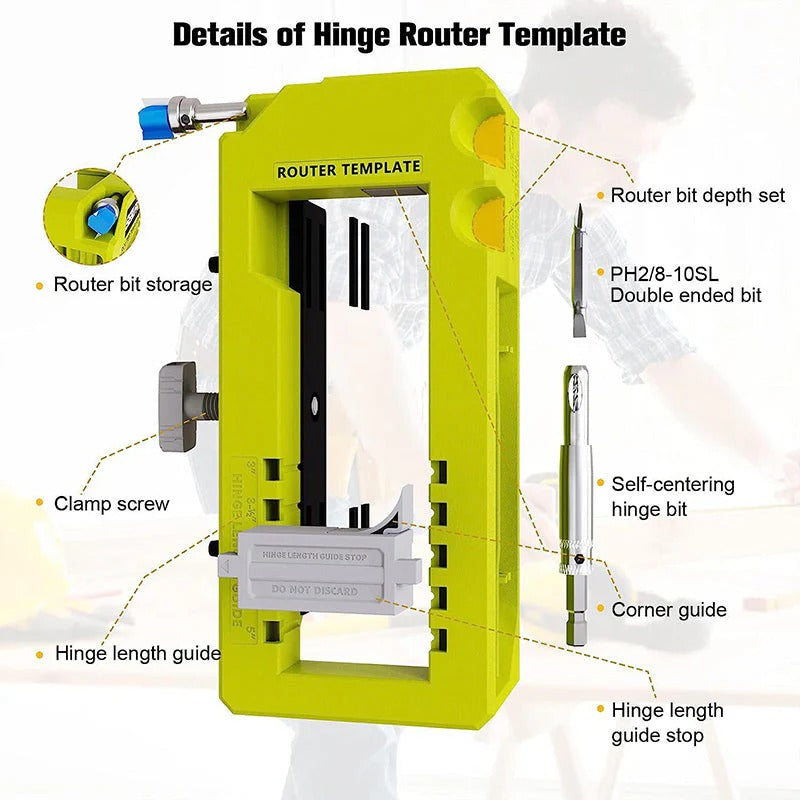 Hinge Jig - Door Hinge Installation Tool