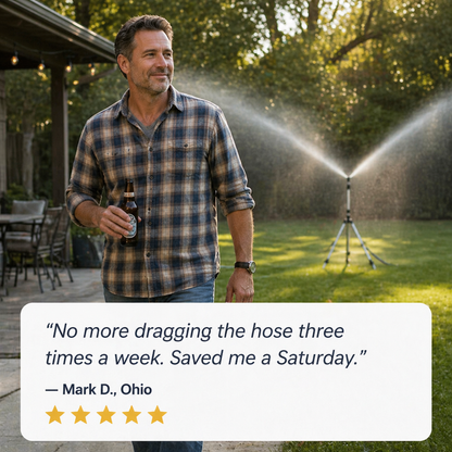 Tripod Sprinkler - Water your lawn and plants with ease!