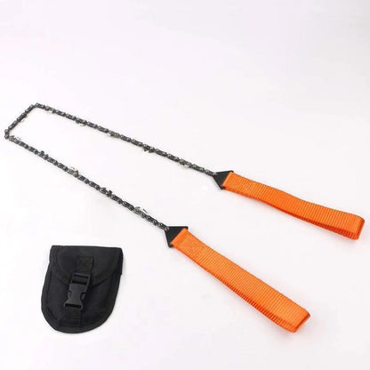 Hand Chain Saw - Stainless Steel 65 Mn – Foldable with Belt Pouch