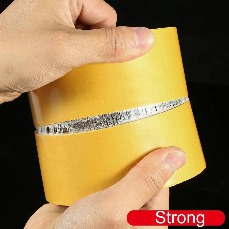 Double-Sided Tape with Fiber Mesh for Extra Strength