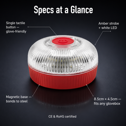 Pulse Light - Stick it on your roof and illuminate the roadside in seconds