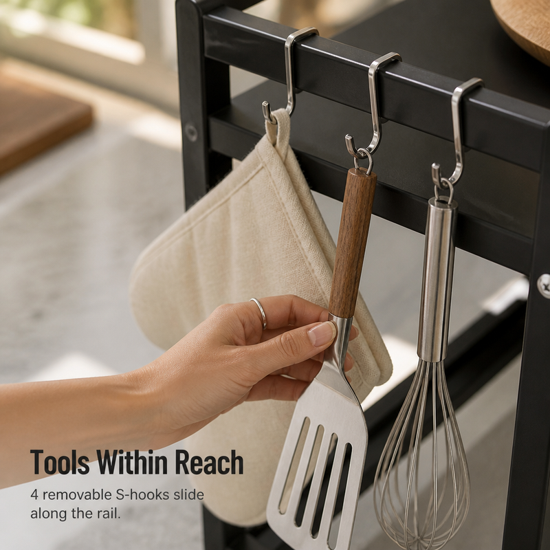 Counter Rack - Gain back half of your workspace without moving a single appliance