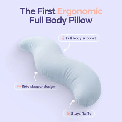 Body Hugger Pillow - Ergonomic Full Body Pillow | Cooling Support for Side Sleepers
