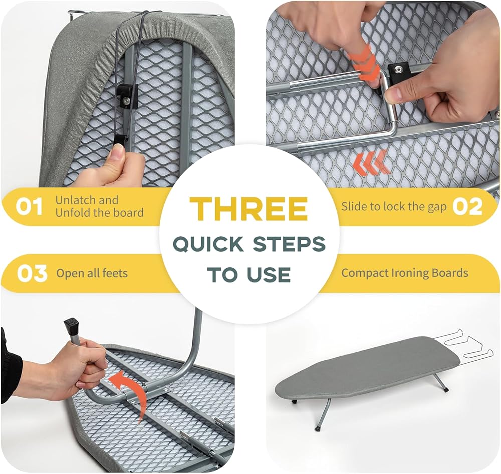 FoldIron - Portable Ironing Board for Small Apartments and Travel