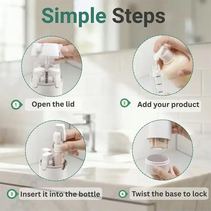 Travel Dispenser Cup - Leakproof 4-in-1 Travel Dispenser