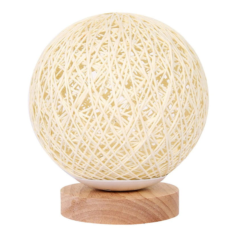 Rotan Ball Lamp - Rattan Ball Table Lamp 30 cm with Dimming Function