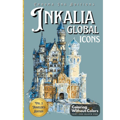 TraceDrawings - Relaxing Coloring Book with Ink Drawings