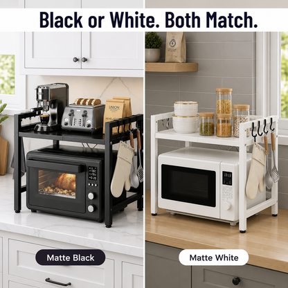 Counter Rack - Gain back half of your workspace without moving a single appliance