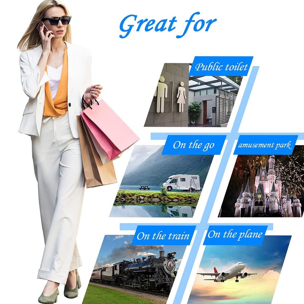 HygeneCover - Personal Toilet Seat Cover for On-the-Go [50 Pieces]
