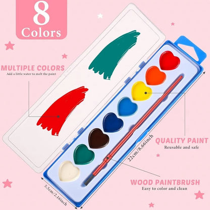 Heart Paint - Mini Watercolor Paint Set