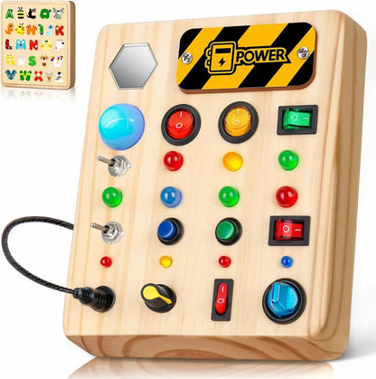 Stimulus Board - Montessori Sensory Switch Toy Made of Wood