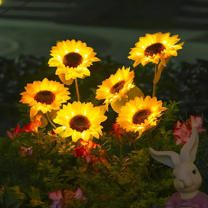 Solar Sunflowers - Enchant Your Evenings with Effortless, Charming Garden Magic