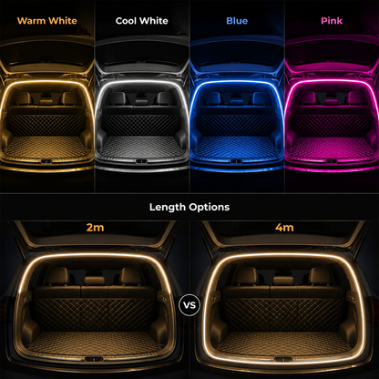Trunk Light Strip - Every time you open the trunk, it is illuminated by an automatically activated light