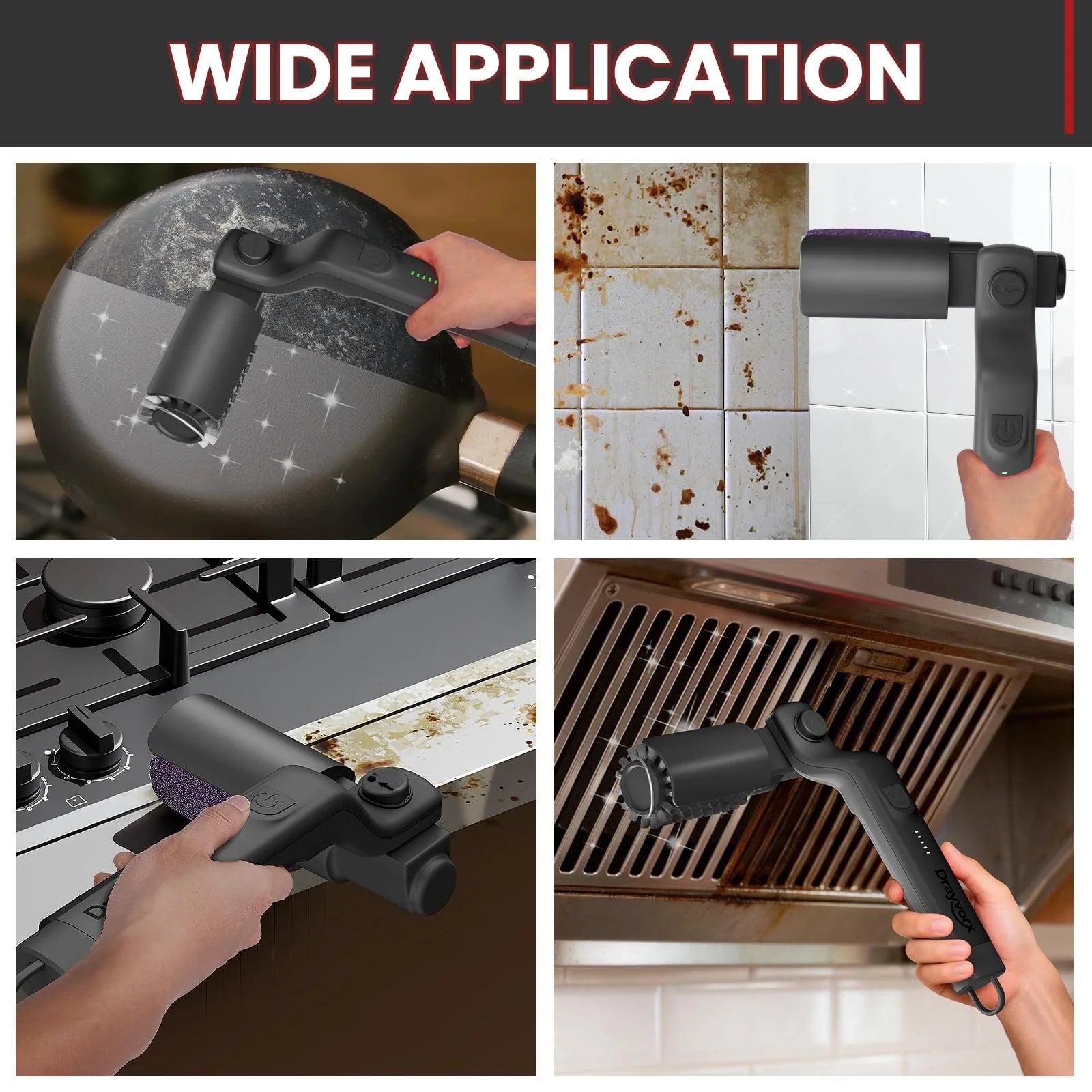 Electric BBQ Grill Brush - The Most Effective Way to Clean Your Grill | Cordless and Rechargeable