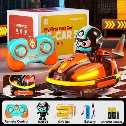 Bumper Car RC - 2.4 GHz Remote-Controlled Bumper Car Game for Two Players
