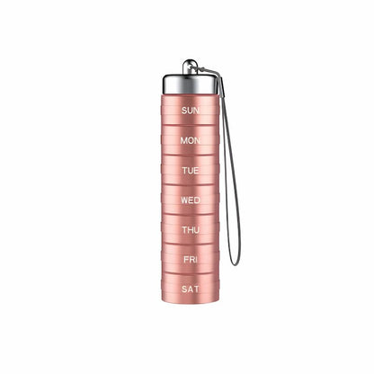 Pill Bottle - 7-Day Tablet Organizer with Weekly Sections