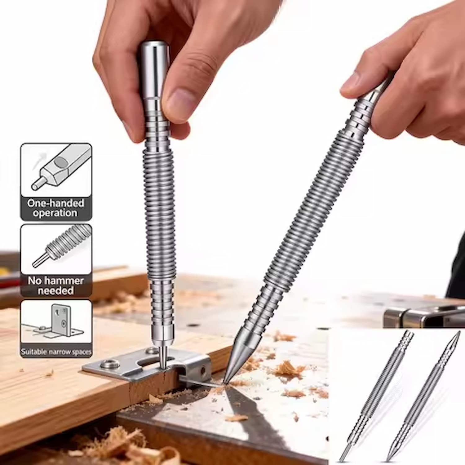 Nail Punch - Hammerless Nail Extraction Tool