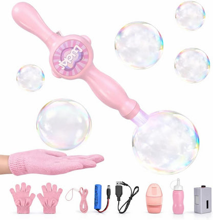 Bubble Wand - Fog-Filled Bubbles with Light and Music
