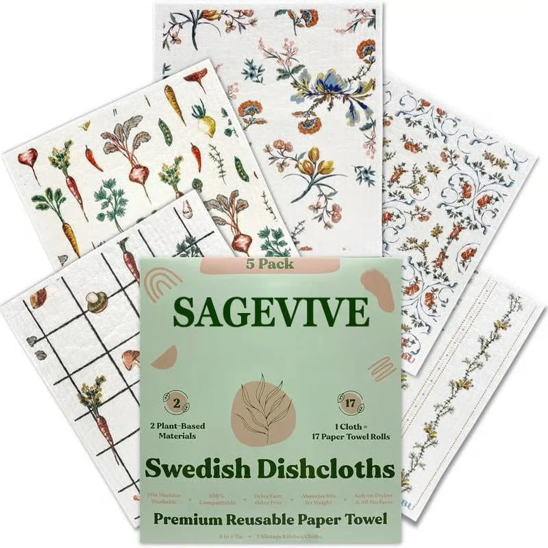 DischaCloths - Ultra-absorbent Dish Towel Set