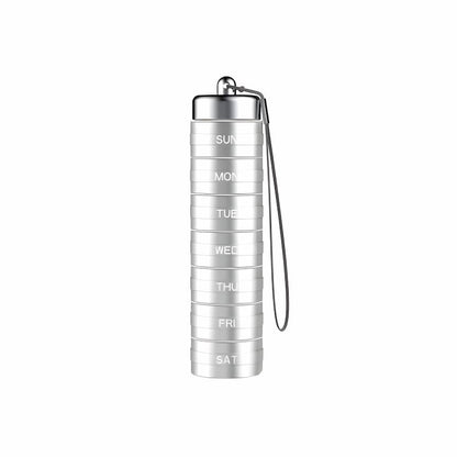 Pill Bottle - 7-Day Tablet Organizer with Weekly Sections