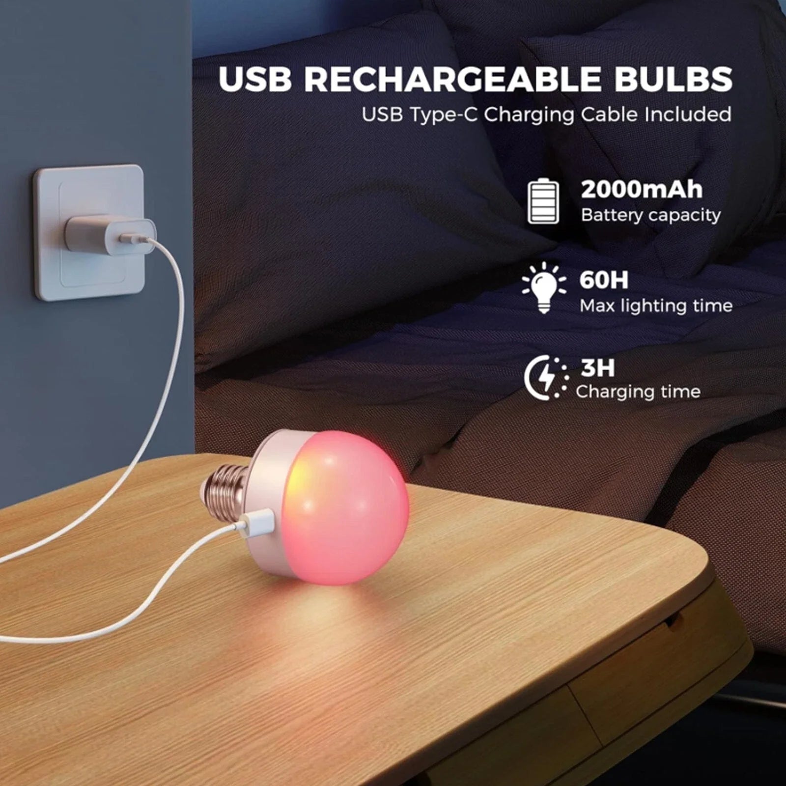 BatteryBulb - Rechargeable LED Lamp [E27]