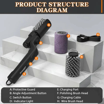 Electric BBQ Grill Brush - The Most Effective Way to Clean Your Grill | Cordless and Rechargeable