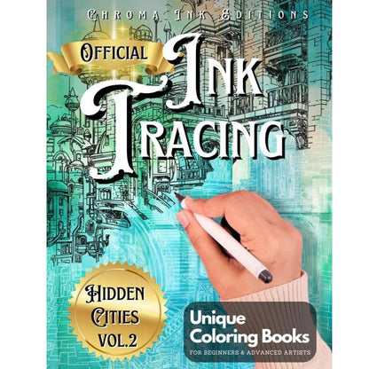 TraceDrawings - Relaxing Coloring Book with Ink Drawings