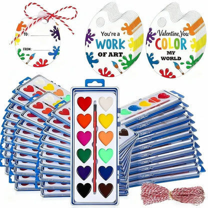 Heart Paint - Mini Watercolor Paint Set