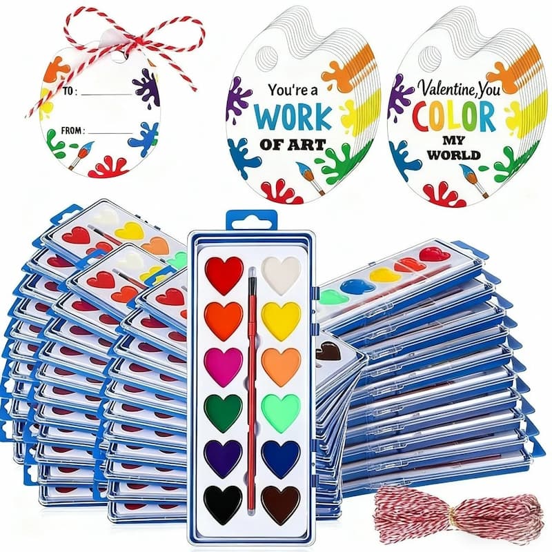 Heart Paint - Mini Watercolor Paint Set