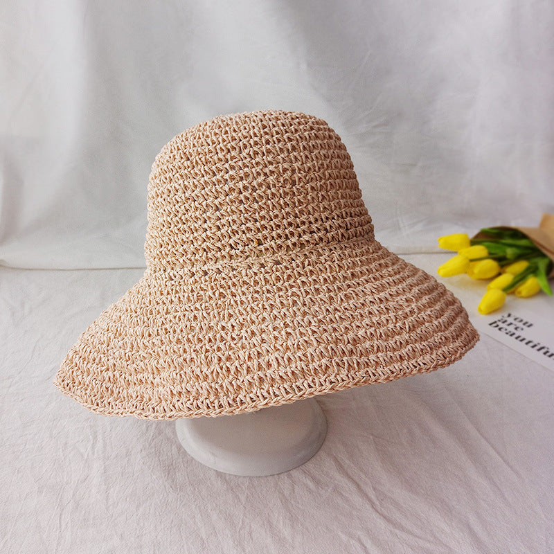 Sun Hat - Woven Straw Sun Hat with Wide Brim